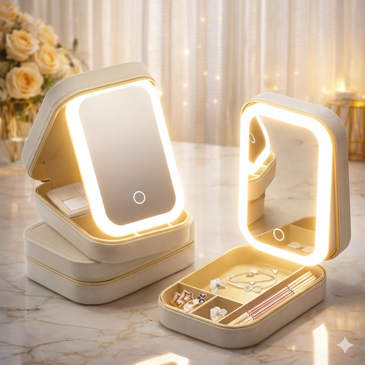 Portable LED Travel Vanity Case